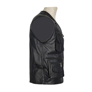 Gilet personnalisé en gros pour garçons gilets gonflés rembourrés avec fonction respirante vêtements d'extérieur en cuir de grande taille pour l'hiver - Product Image 3