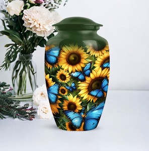 Urnas Funerarias con Diseño Floral para Cenizas Humanas, Estilo Europeo y Americano, Ecológicas y Personalizables - Product Image 4