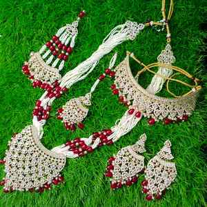 High Quality Traditional <b>Pakistani</b> Indian Style Wedding <b>Jewelry</b> Set Handcrafted & Customizable Factory Sale for Women - Product Image 2