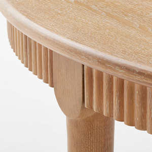 โต๊ะรับประทานอาหารรอบจากไม้มะฮอกกานีสีธรรมชาติสำหรับรับประทานอาหารโต๊ะเฟอร์นิเจอร์ - Product Image 2