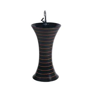 Highest Quality Supplier of Ceramic Material Bathroom Wash Basin Pedestal Available at Good Price Origin from India