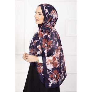 Serie de Chales de Protección Solar con Estampado Floral de Ciruelas, Velo y Máscara con Diseño Elegante de Flores - Product Image 2