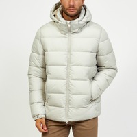 Nouvelle arrivée, veste bomber matelassée décontractée d'hiver pour hommes, grande taille, à capuche, fermeture éclair, tricotée, écologique, réversible, fabriquée au Bangladesh