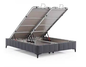 ชุดห้องนอนขนาดคิงไซส์สุดหรูเตียงผ้าชิปบอร์ดโลหะพร้อมหัวเตียงสำหรับบ้านสำนักงานโรงแรมอพาร์ทเมนต์หรือวิลล่า - Product Image 3