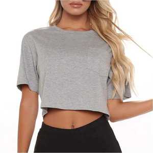 T-shirts de haute qualité, crop top brodé, impression sérigraphique, impression DTG, nouvelle mode, t-shirt pour femmes, crop top personnalisé, votre design - Product Image 3