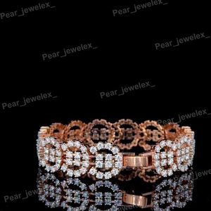 Pulsera de Diamantes Moissanite VVS, Lujosa Cadena de Plata de Ley 925 con Incrustaciones de Diamantes, Estilo Hip Hop, Unisex, para Fiestas - Product Image 4