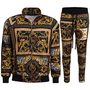 ชุดกีฬาสองชิ้นสำหรับผู้ชายชุดวอร์มชุดออกกำลังกายผ้าฟลีซสำหรับยิมฟิตเนสเทรนนิ่ง - Product Image 6