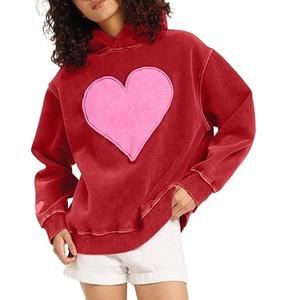 Sudadera con Capucha para Mujer de Alta Calidad a Bajo Precio, Gruesa, Pesada, Cómoda, de Corte Holgado, con Puños Elásticos Acanalados - Product Image 2