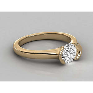 Bague en or 14 carats avec diamant solitaire de laboratoire pour femme, motif géométrique, pierre ovale, bijoux fins pour fiançailles/promesse, certifiée IGI - Product Image 6