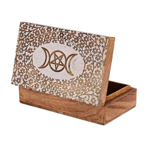 Caja de madera decorativa más exigente, diseño antiguo anhelado a mano, caja de almacenamiento de la más alta calidad, organizador, decoración de Hotel diseñada con árbol - Product Image 2