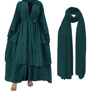 Haute qualité modeste mode une pièce pleine longueur prière Khimar pour Abaya femmes musulmanes en mousseline de soie respirant hauts - Product Image 4