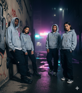 Sweat à capuche en molleton lourd avec fermeture éclair, logo brodé personnalisé, lavage à l'acide, streetwear, imprimé, fermeture éclair intégrale, strass - Product Image 2