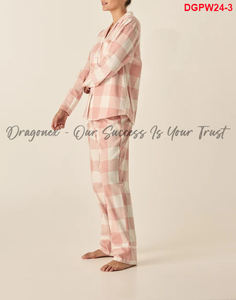 Conjunto de Pijama a Rayas Grande 2 en 1, Cómodo y Adecuado para Caminar por Casa con tu Mascota, 100% Algodón Fresco - Product Image 3