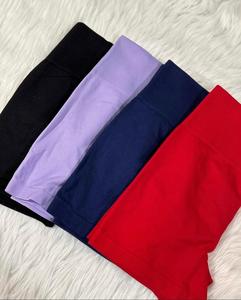 Pantalones cortos deportivos personalizables Pantalones de Yoga de cintura alta personalizables con cintura elástica Patrón sólido Pantalones cortos de nylon Spandex - Product Image 6