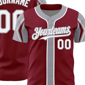 Maillots de baseball entièrement personnalisables avec logos d'équipe personnalisés, noms et numéros de joueurs disponibles dans plusieurs styles et coupes - Product Image 5