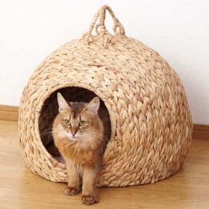 Casa de mascotas de jacinto de agua-100% jacinto de agua natural, hecho a mano con alta calidad de Vietnam - Product Image 4