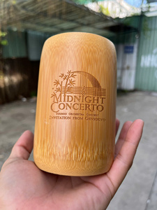 Produits les plus vendus 100% Tasse à eau en bambou réutilisable/Tasses à mesurer en bambou Logo gratuit par Eco2go Viet Nam - Product Image 5