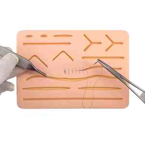 แผ่นเย็บแผลสำหรับผ่าตัดแผ่นฝึกเย็บแผลชุดเครื่องมือแพทย์ - Product Image 1