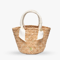 Sac élégant en paille, panier de rangement en rotin, sacs à la mode pour femmes, designs OEM acceptables, personnalisation du Vietnam, artisanat HNH