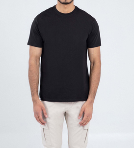 Logo personnalisé poids lourd Streetwear recadrée surdimensionnée abîmée t-shirt été uni surdimensionné col rond t-shirt - Product Image 1