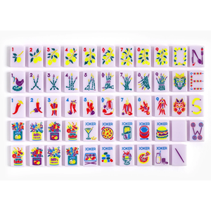 Logo impreso Lucite American Mah Jong Set Juego de viaje de una sola capa Juegos de Mahjong personalizados de acrílico de lujo - Product Image 1