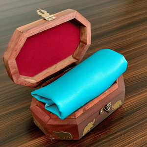 Luxurious Handcrafted Elephant Inlay Wooden Jewellery <b>Box</b> Rectangle and <b>Heart</b> <b>Shape</b> with PC Metal Inlay for Storing Jewelry - Product Image 4