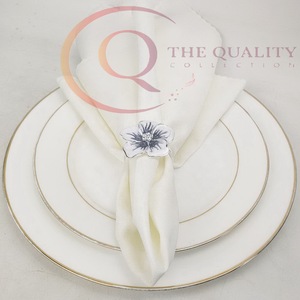 Anneaux de serviette en métal de qualité supérieure, écologiques, pour tables de mariage modernes, hôtellerie professionnelle - Product Image 5