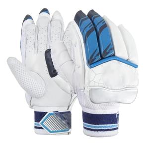 Best Quality PU Leather Plain Pattern Batting Gloves Medium Size <b>White</b> Color Reasonable Price for India <b>Cricket</b> Players - Product Image 1