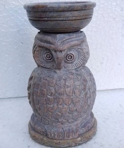 Bougies en forme de hibou faites à la main pour diffuseur d'arômes en pierre, bruleur d'huiles essentielles, brûleur non électrique, décoration d'intérieur pour hôtel et maison - Product Image 1