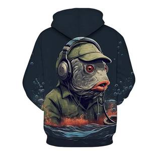 Ropa deportiva Ropa de pesca Sudaderas con capucha Manga larga UPF50 + Jersey de protección solar Rendimiento Ropa de pesca unisex con capucha - Product Image 4