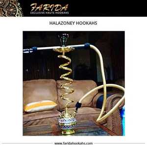 Shisha Hookahs de lujo Farida al por mayor, laca de latón pequeña de calidad superior con caja de espejo de aluminio y zinc única - Product Image 5