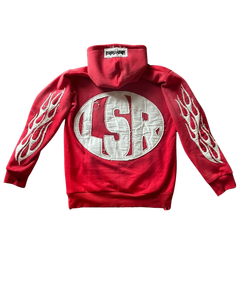 Hecho en fábrica personalizar 100% algodón lavado ácido Denim desgastado bordado Sudadera con capucha invierno Streetwear Sudadera con capucha para Unisex - Product Image 4