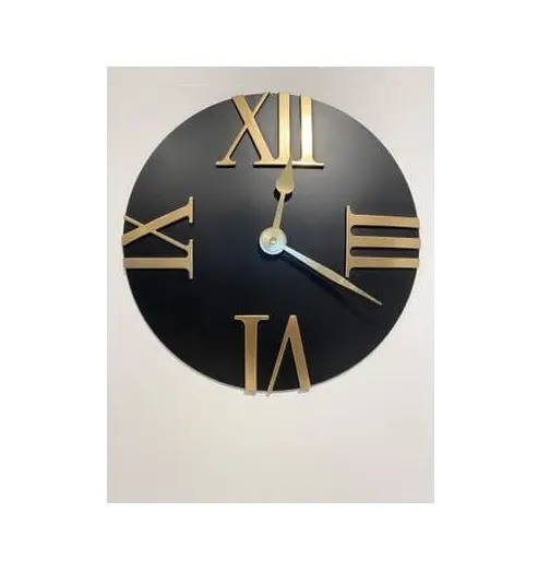 Orologio da parete in metallo orologio da parete in metallo di grandi dimensioni Design con quadrante trasparente orologio da parete da 16 pollici per prodotto di vendita calda di dimensioni personalizzate