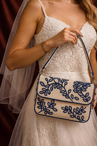 Bolsos de mano de lujo con cuentas para la noche, bolsos de hombro con bordado de cuentas, bolso personalizado hecho en India. - Product Image 6