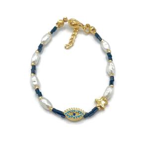 Fashion Charm Evil Eye Perlé pour Bracelet - Product Image 1
