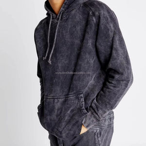 Haute qualité hommes 100% coton biologique pull sweats à capuche motif solide sweat à capuche imprimé numérique pour la saison d'automne - Product Image 2