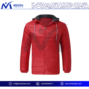 Vente en gros de doudoune légère d'hiver pour hommes manteau chaud matelassé Streetwear veste en duvet à capuche coupe-vent d'extérieur à la mode - Product Image 2