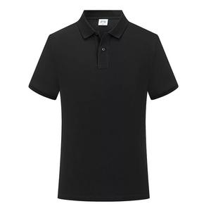Haut de gamme hommes à manches courtes pour Polo 100% coton solide maillot décontracté 205g coton laminé col sans couture affaires - Product Image 3