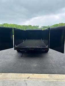 Haute qualité 3 essieux 5 tonnes hydraulique Dumper Semi remorque 5-10 mètre cube arrière benne remorque tracteur hydraulique benne remorque - Product Image 6