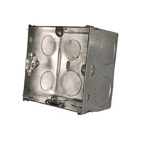 3 "x 3" 866 ZIC Caja de conexiones eléctricas cuadrada de acero galvanizado al ras Metal estampado IP65 Nivel de protección