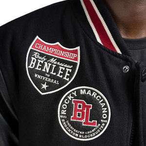 แจ็กเก็ตหนังคุณภาพสูงของผู้ชายเสื้อแจ็กเก็ตหนังแท้ปักลายด้วยกำมะหยี่เสื้อผ้าแนวสตรีทสำหรับฤดูหนาวเสื้อบอมเบอร์ทางการฤดูใบไม้ผลิ XS - Product Image 5