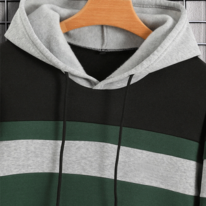 เสื้อฮู้ดดี้ผู้ชายสั่งทำขายส่ง เสื้อฮู้ดดี้สตรีทแวร์ผู้ชาย พิมพ์ลาย ยูนิเซ็กซ์ แบบเรียบ คุณภาพสูง ผ้าฝ้ายฟลีซทรงโอเวอร์ไซส์ - Product Image 3