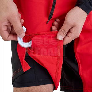 Elegantes deportes mejor calidad tallas grandes hombres MMA Fighting Shorts ropa de abrigo de cintura media con patrón sólido hombres ropa para luchar - Product Image 3