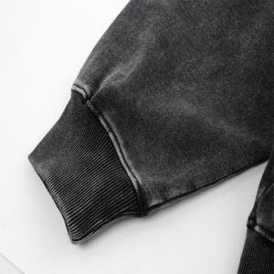 Vente en gros de sweats à capuche vintage de haute qualité à épaules tombantes pull-over sweats à capuche surdimensionnés délavés à l'acide sweat à capuche pour hommes - Product Image 4