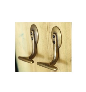 Luxurious ethnic design brass wall <b>hooks</b> for exquisite interior decor and practical use in compact spaces - Product Image 6