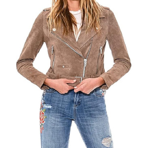 Professional Manufacturer's Customized Genuine Leather <b>Jacket</b> Woman's Fashion Coat <b>Suede</b> Leather <b>Jackets</b> - Product Image 1