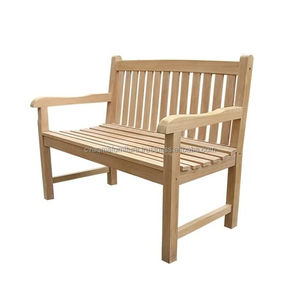 Banc de Salon de Jardin En Teck 2สถานที่ Couleur Naturelle finement poncee Construction demubles de Jardin En Teck - Product Image 1