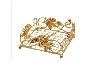 Luxury Variety <b>Gold</b> Iron Metal Hotel Napkin Holder Square Shape Table <b>Top</b> Fancy Handmade Wholesale Decorative Iron Napkin Holder - Product Image 4