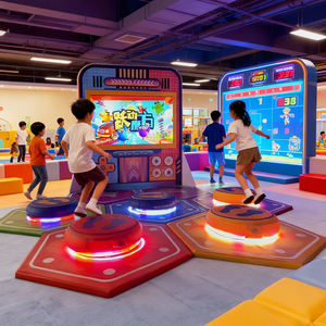 نظام ألعاب القفز التفاعلي مع حصائر استشعار الحركة للملاعب الداخلية ومعدات اللياقة البدنية متعددة اللاعبين - Product Image 2