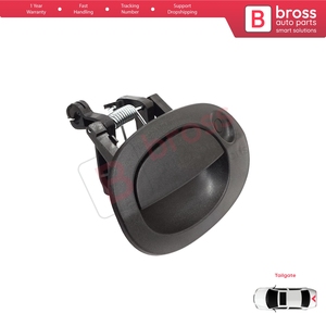 Poignée d'ouverture de porte extérieure de hayon arrière BDP1557 noire pour Kangoo KC Express FC Kubistar MK1 X76 8200153666 - Product Image 4